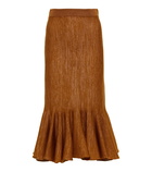 Dries Van Noten - Wool-blend midi skirt