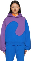 ERL Purple & Blue Swirl Hoodie