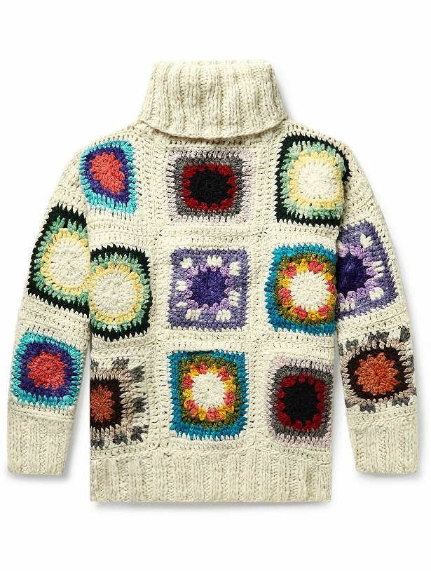 Photo: Chamula - Crocheted Merino Wool Rollneck Sweater