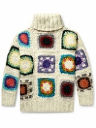 Chamula - Crocheted Merino Wool Rollneck Sweater