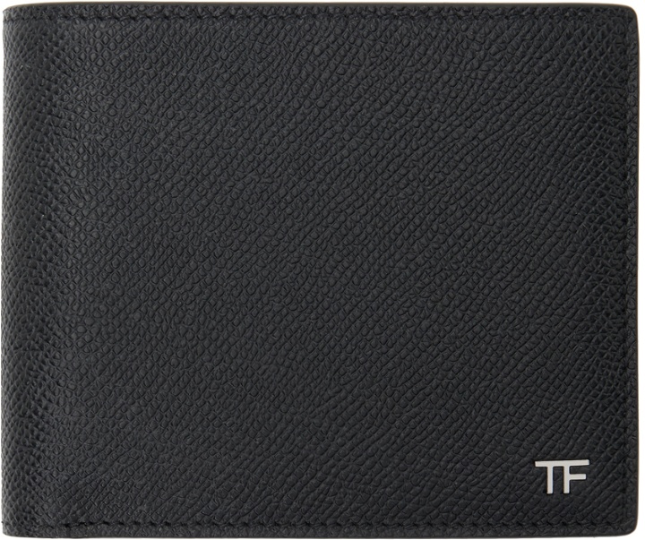 Photo: TOM FORD Black Small Grain Leather Bifold Wallet