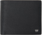 TOM FORD Black Small Grain Leather Bifold Wallet