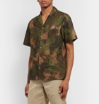 Off-White - Camp-Collar Camouflage-Print Cotton Shirt - Green