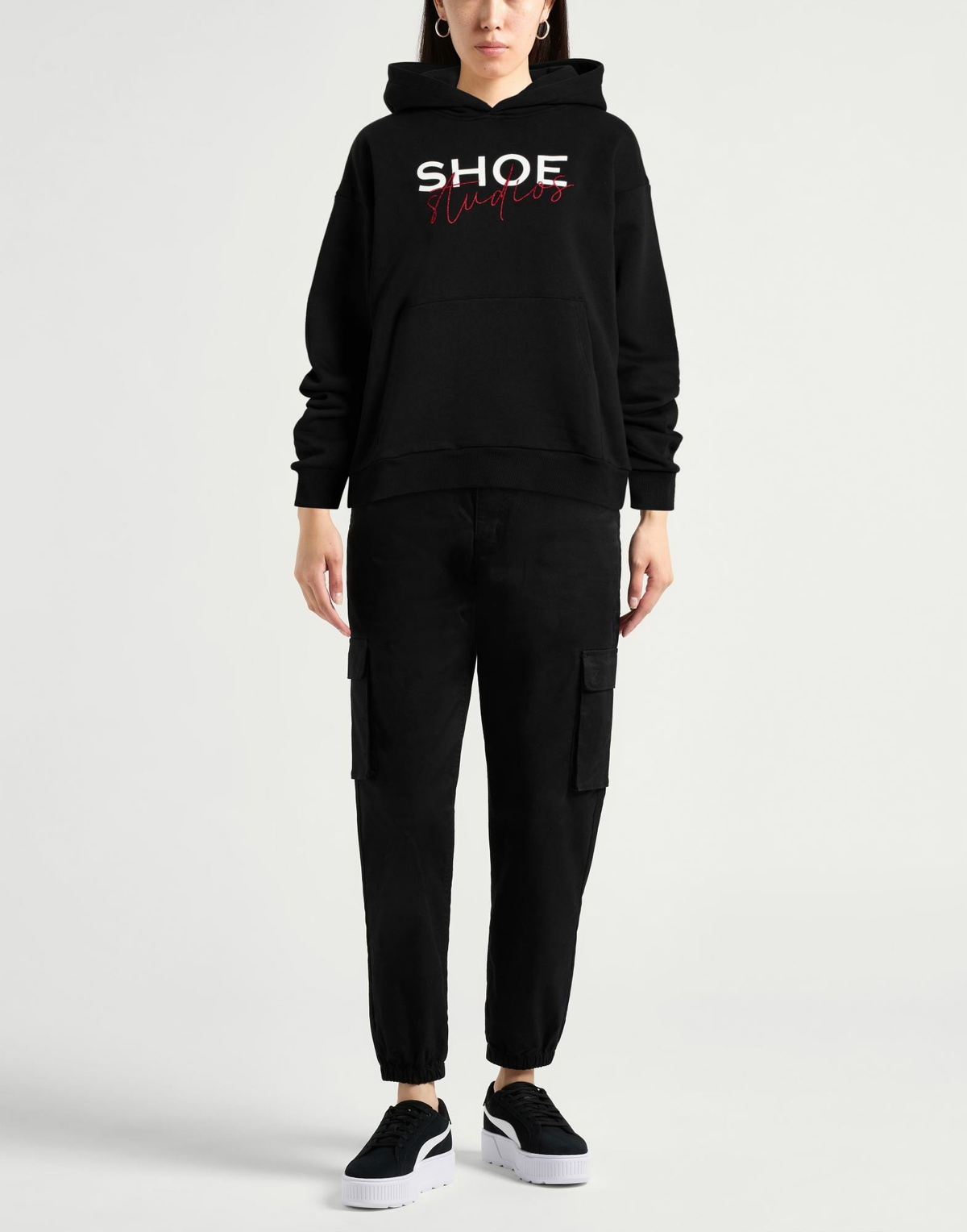 Shoe Womens Sweatshirt in Black