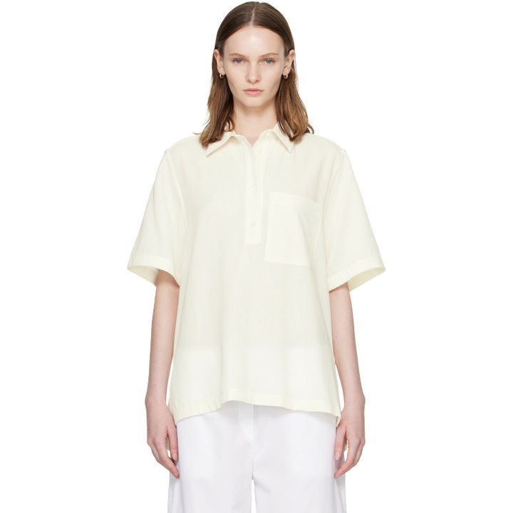 Photo: TOTEME Off-White Fluid Polo
