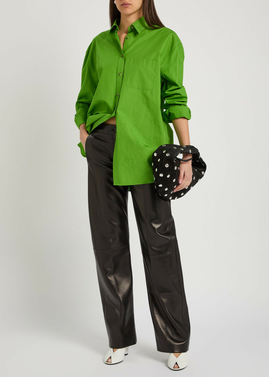Khaite Mita Straight-leg Trousers Black
