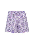 MC2 Saint Barth Woman Cotton Betsy Pull Up Shorts Meave | Made With Liberty Fabric
