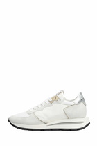 Philippe Model Tropez Haute Sneakers In White Suede And Fabric