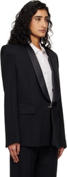 Victoria Beckham Black Shawl Collar Tux Blazer