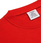 Vetements - Oversized Logo-Print Cotton-Jersey T-Shirt - Red