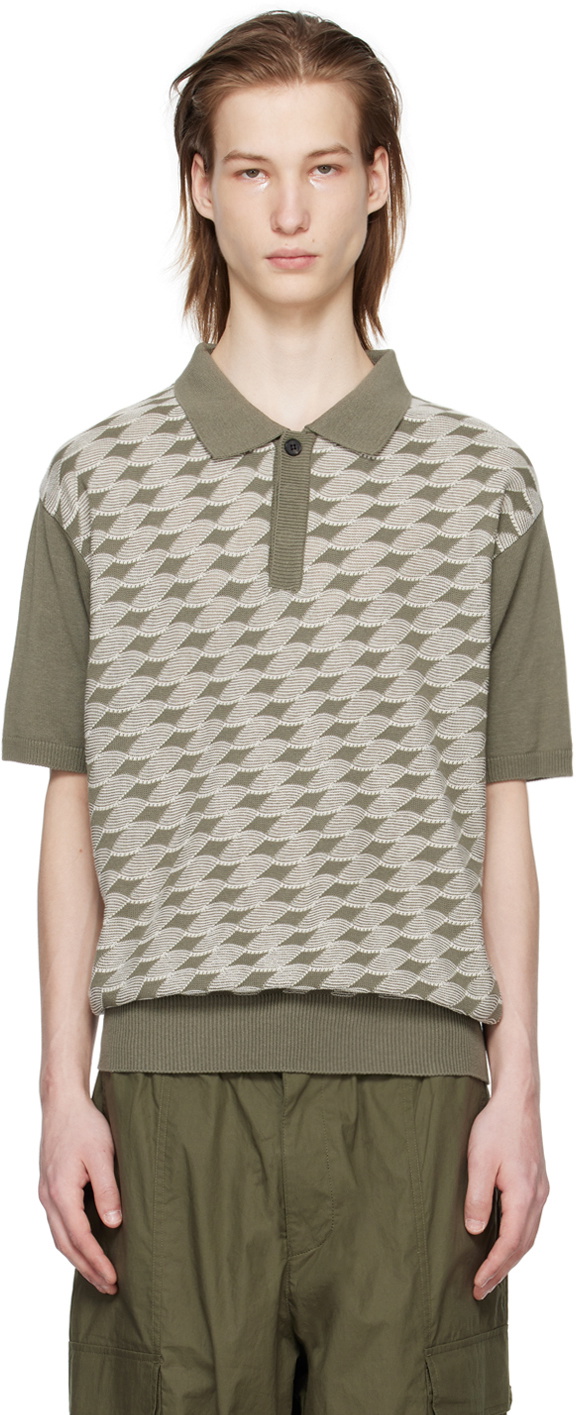 AFTER PRAY Khaki Knotted Polo