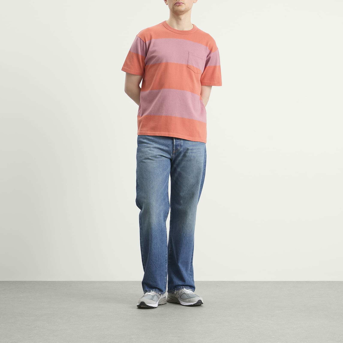Levi's Men's LVC 1960s Casuals T-Shirt in Ginger Stripe