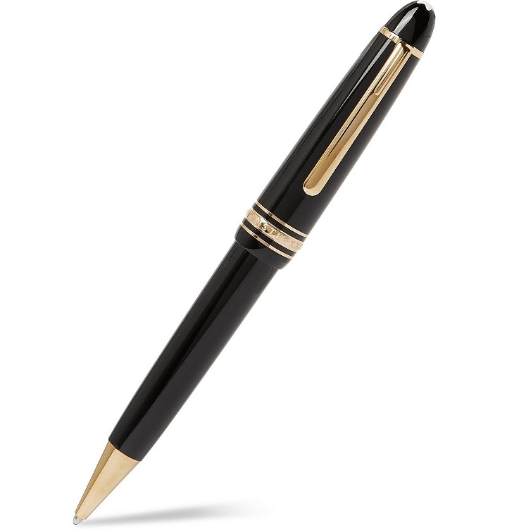 Photo: Montblanc - Meisterstück Le Grand Resin and Gold-Plated Ballpoint Pen - Black