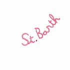MC2 Saint Barth Cotton Crop Tank Top With St. Barth Embroidery