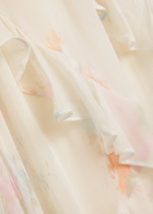 Loveshackfancy Rialto Floral-print Chiffon Maxi Slip Dress Light Pink