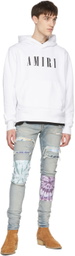 AMIRI White Core Logo Hoodie