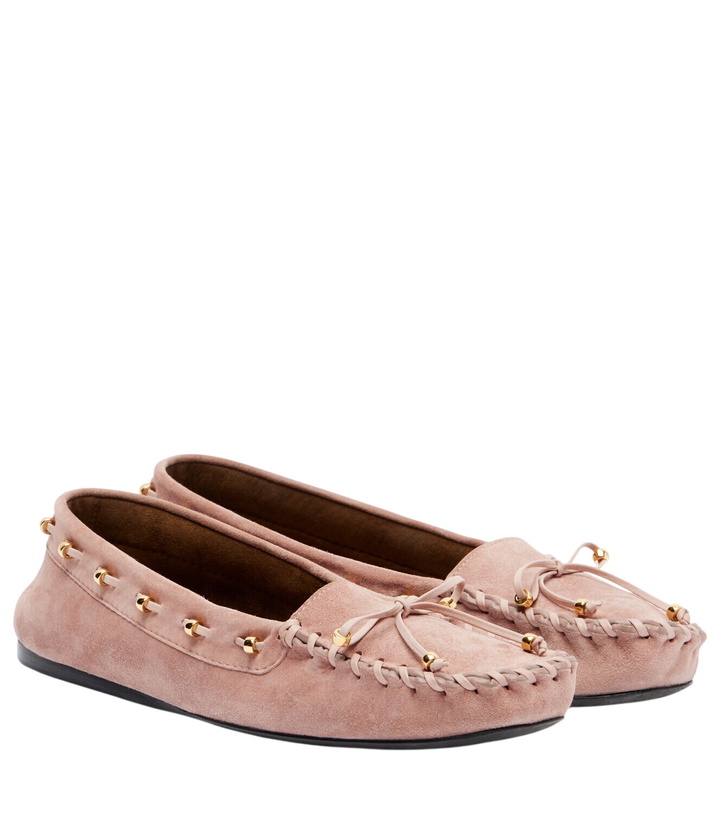 Photo: Khaite Milly suede loafers