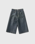Ganni Shiny Weft Denim Shorts Blue Womens Casual Short