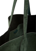 Mulberry Oversized Logo-debossed Suede Tote bag - Green - One Size