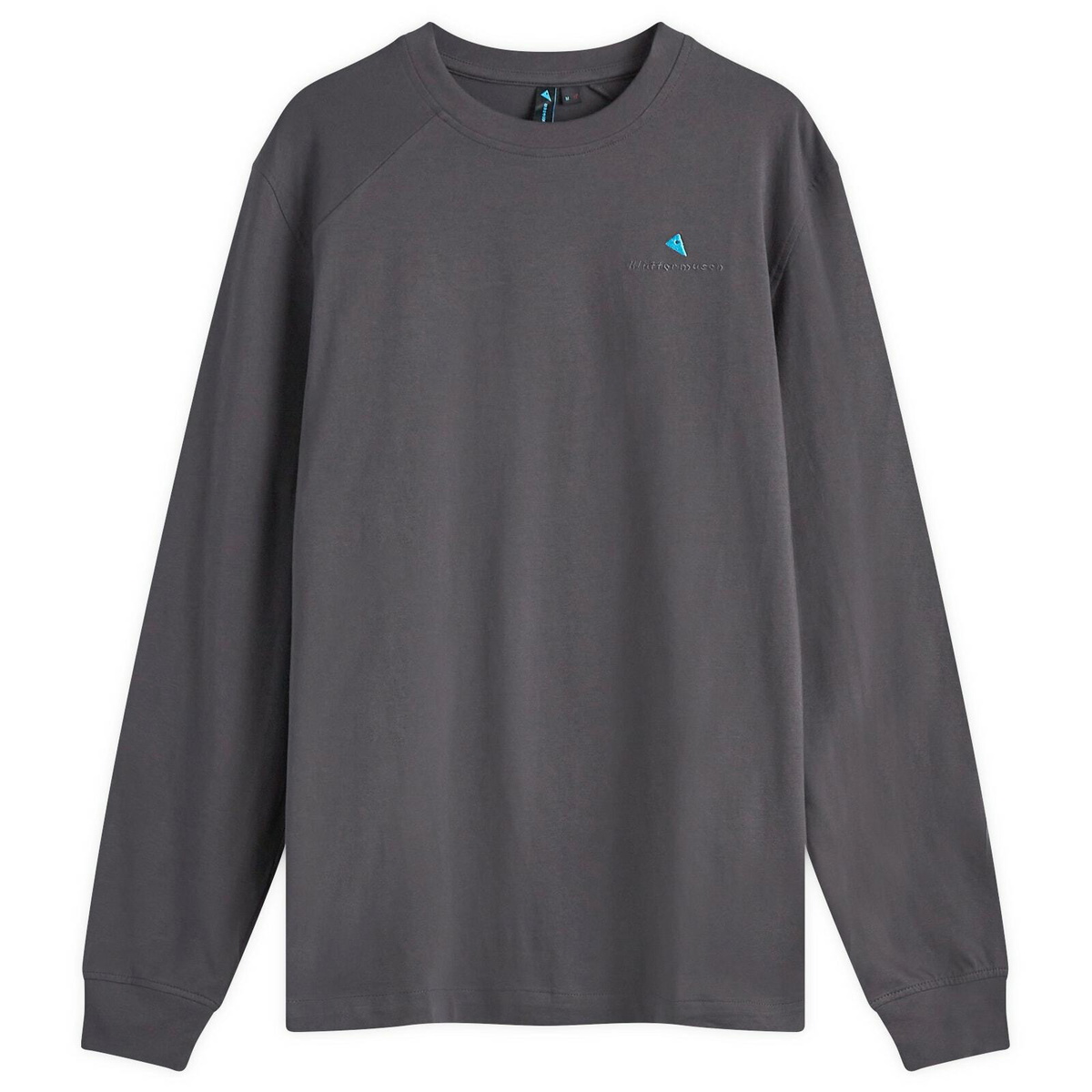 Klättermusen Men's Long Sleeve Root Logo T-Shirt in Raven