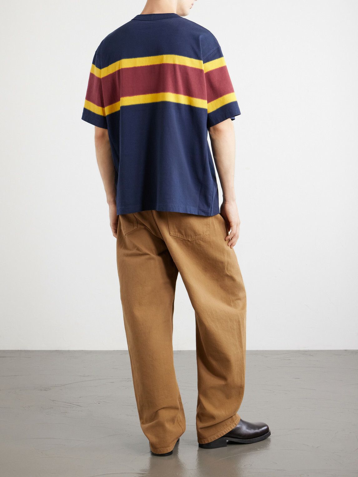 Sacai - Chusen-Dyed Cotton-Jersey T-Shirt - Blue