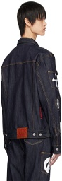Evisu Indigo Multi-Pocket Denim Jacket