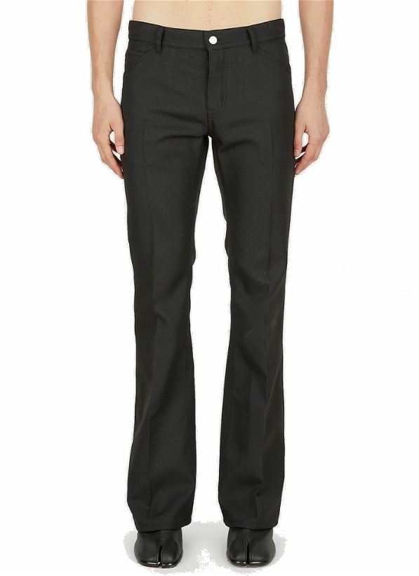 Photo: Twill Bootcut Pants in Black