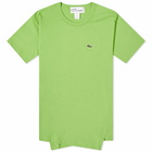 Comme des Garçons SHIRT Men's x Lacoste Asymmetric T-Shirt in Green