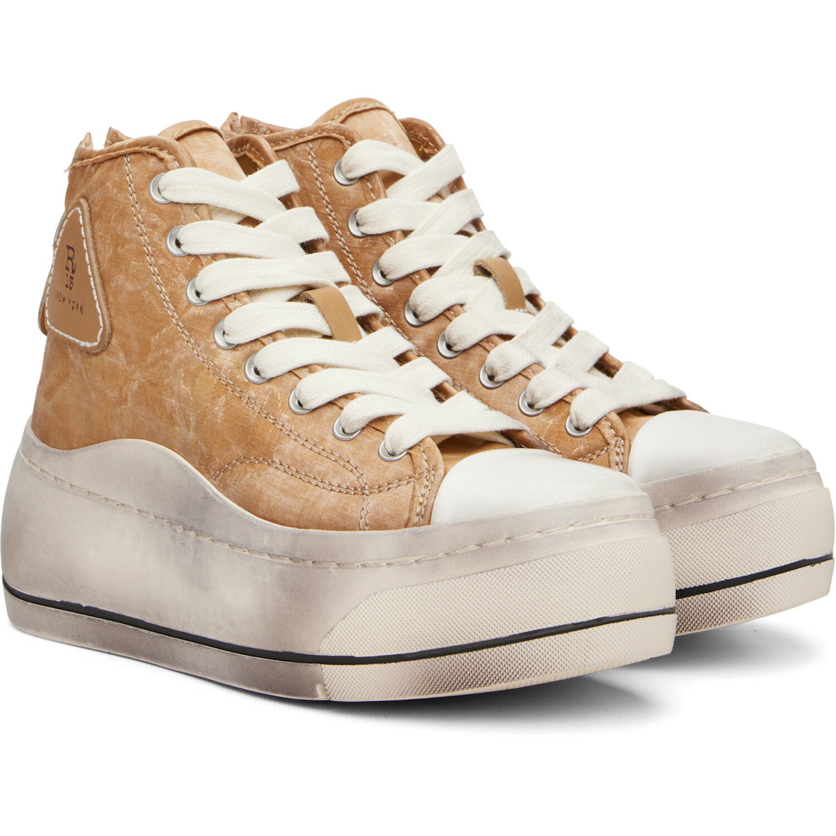R13 Tan Kurt High Top Sneakers