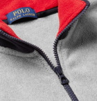 Polo Ralph Lauren - Logo-Appliquéd Fleece Half-Zip Sweatshirt - Men - Gray
