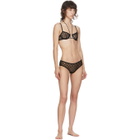 Gucci Black Tulle GG Lingerie Set