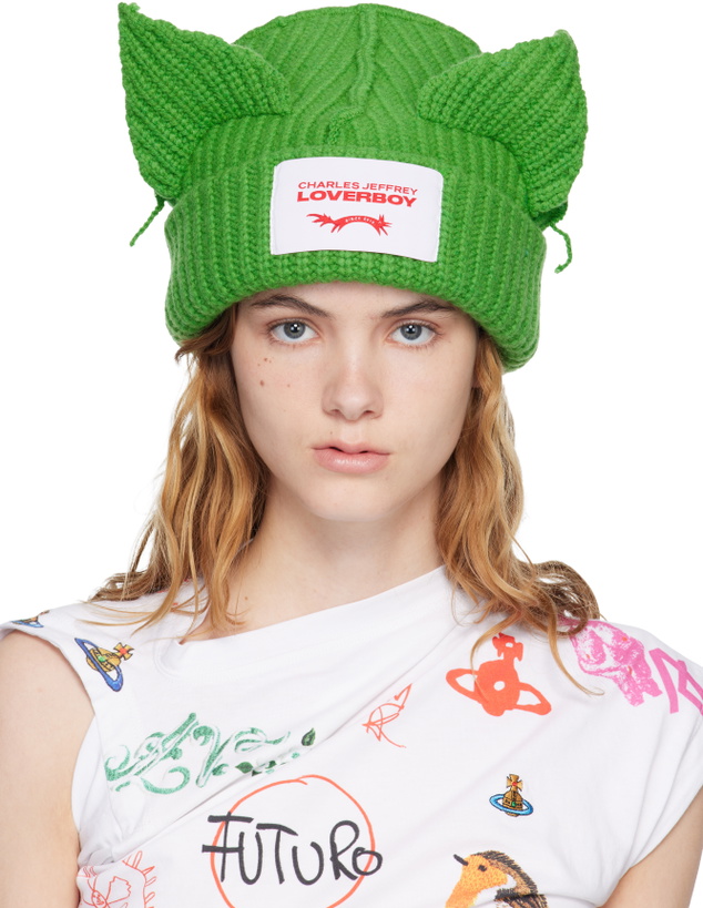 Photo: Charles Jeffrey LOVERBOY Green Chunky Ears Beanie