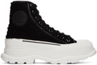 Alexander McQueen Black Shearling Sneakers