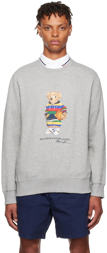 Photo: Polo Ralph Lauren Gray Polo Bear Sweatshirt