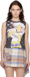 Ashley Williams Black Manga Tank Top