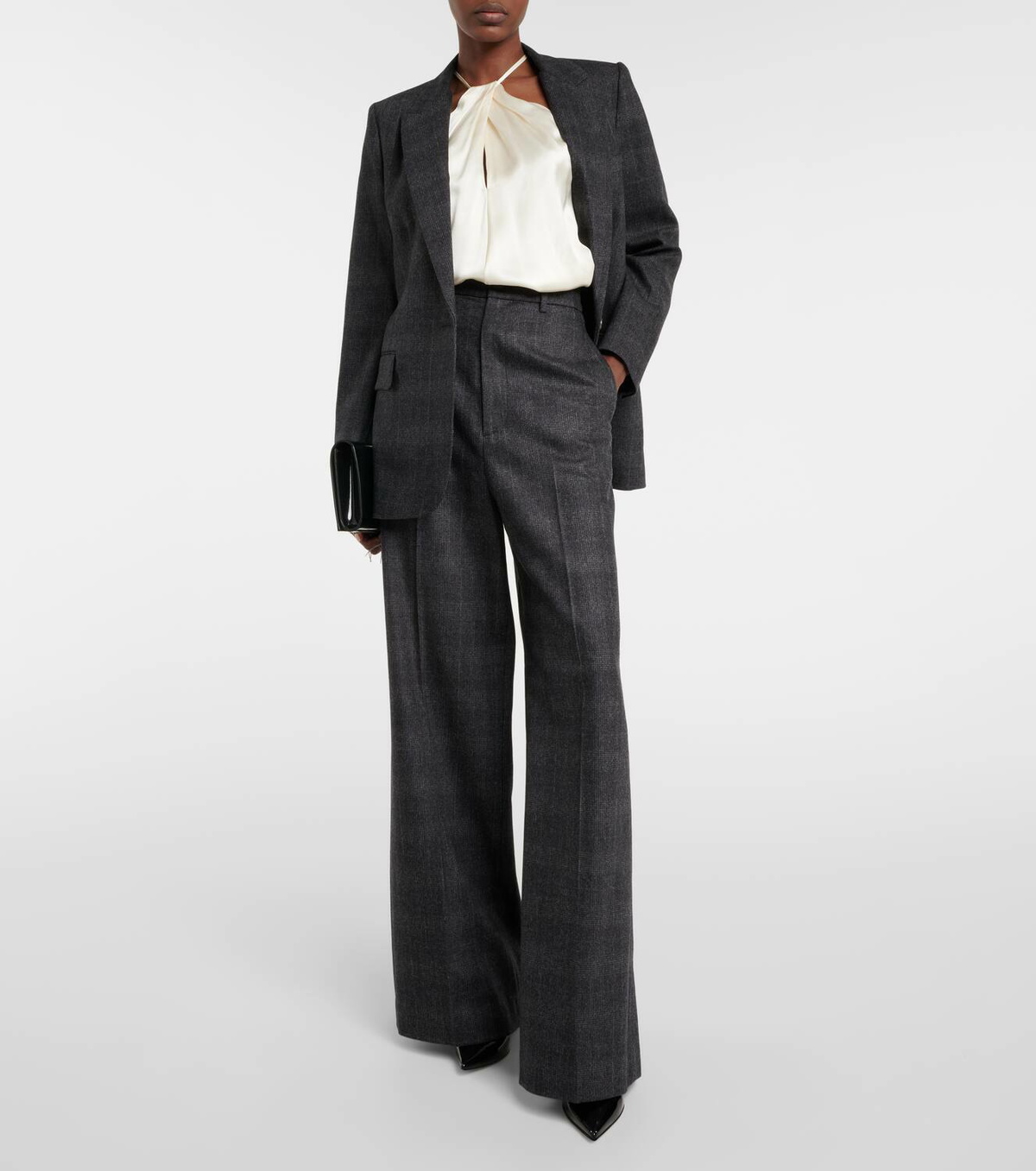 Nili Lotan Edwige halterneck silk top