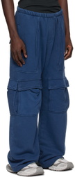 GREG ROSS Navy Cargo Lounge Pants