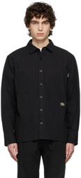 Advisory Board Crystals Black Cotton Work Shirt