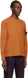 Stone Island Orange Raglan Sweater