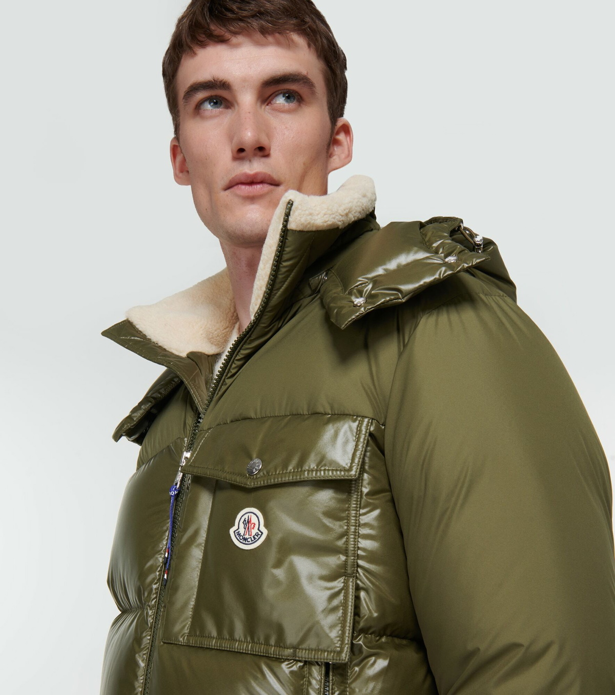 ダウンジャケット・コート MONCLER OLIVE GREEN NYLON LOMBI DOWN JACKET ダウンジャケット・コート MONCLER OLIVE GREEN NYLON LOMBI