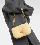 Loewe Goya Puffer Mini shearling shoulder bag