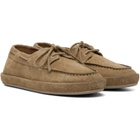 Marsèll Beige Scatopelle Suede Boat Shoes