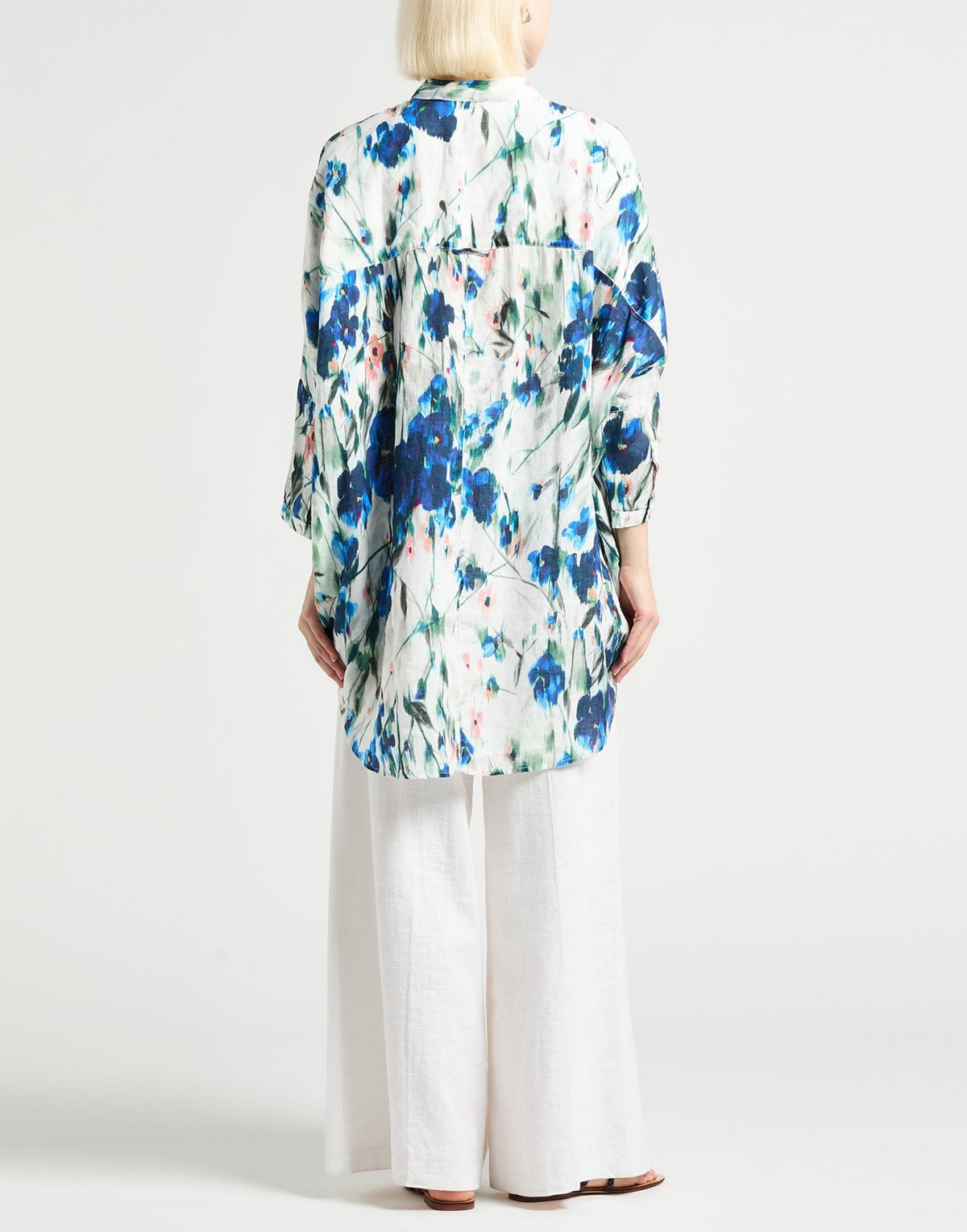 120% Lino Womens Shirt in Off white