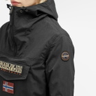 Napapijri Women's Rainforest Nylon Windbreaker Jacket in Black