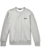 COMME DES GARÇONS HOMME - Logo-Print Loopback Cotton-Jersey Sweatshirt - Gray - 2