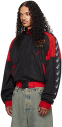 LU'U DAN Black New-Wave Shell Track Jacket
