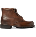 TOM FORD - Cromwell Burnished-Leather Hiking Boots - Men - Brown