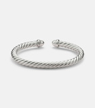 David Yurman Cable Flex® sterling silver cuff bracelet with diamonds