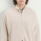 Picante Men's Boucle Funnel Zip Through Knit in Grey