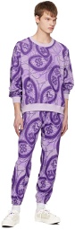 NEEDLES Purple Jacquard Sweatshirt